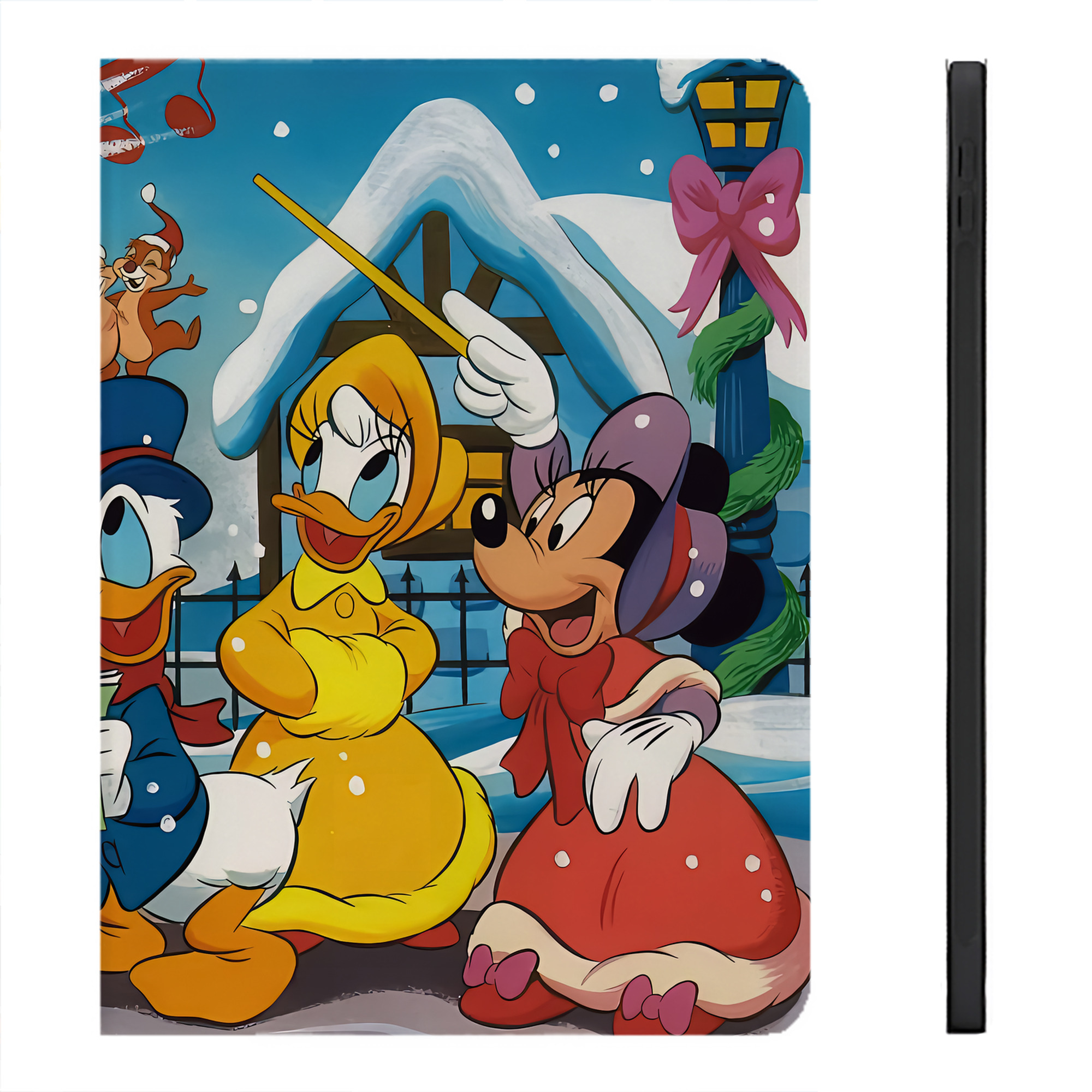 （画像用） ミッキーマウス Mickey Mouse IPadケース ペンホルダー付き ブックスタイルデザイン